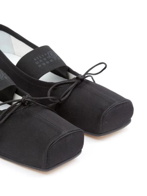 MM6 Maison Margiela Anatomic Numbers-motif ballerina shoes - Black