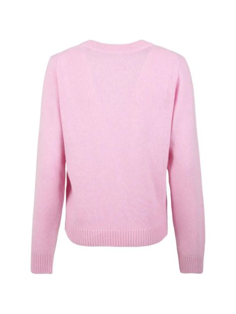GANNI graphic-intarsia wool knitwear - Pink - zdjęcie produktu nr 2