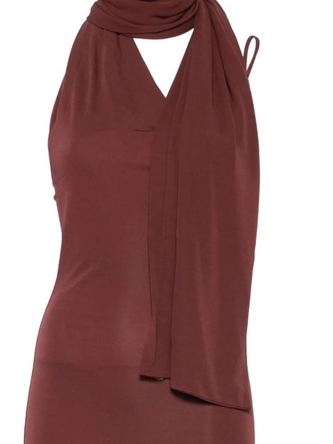 Aya Muse halterneck maxi dress - Red - zdjęcie produktu nr 2