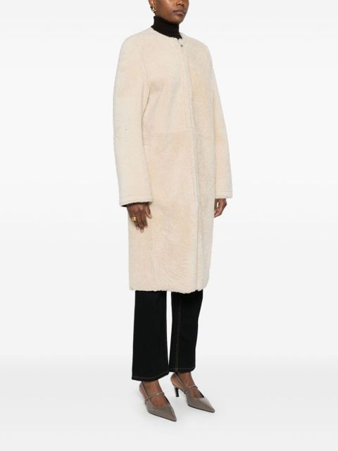 TOTEME shearling coat - Neutrals