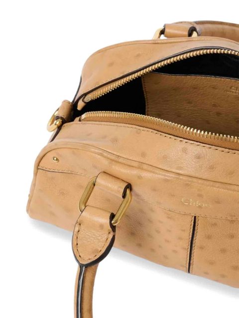 Chloé Ostrich-effect charm-embellishment satchel - Neutrals - zdjęcie produktu nr 1