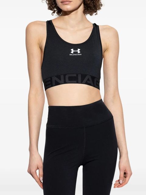 Balenciaga x Under Armour printed sports bra - Black