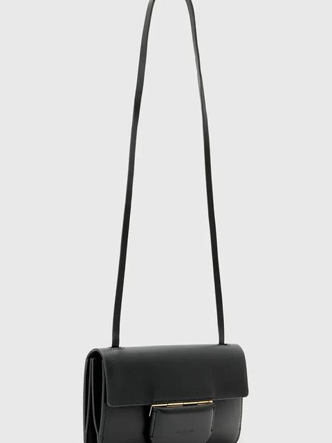 AllSaints torebka skórzana ANN kolor czarny W122XC - zdjęcie produktu nr 1