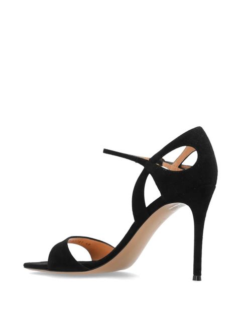 Gianvito Rossi Camnero suede ankle-strap pumps - Black