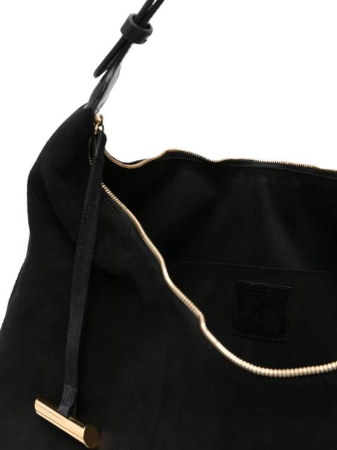 Liffner suede bucket bag - Black