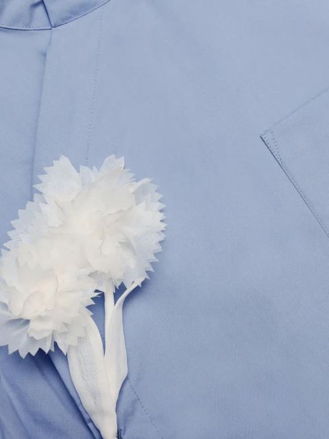 Self-Portrait puff-sleeve mini dress - Blue