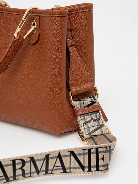 Emporio Armani torebka kolor brązowy