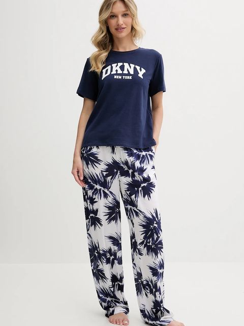 Dkny piżama damska kolor granatowy YI70052
