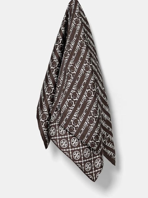 Tory Burch apaszka jedwabna T Monogram Sublime - zdjęcie produktu nr 1