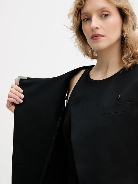 Karl Lagerfeld kamizelka z domieszką wełny