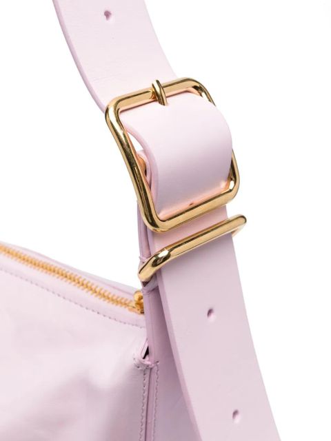 Jil Sander medium crinkled leather shoulder bag - Pink
