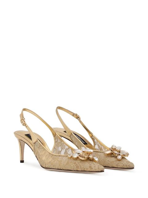 Dolce & Gabbana 60mm Rainbow slingback pumps - Neutrals - zdjęcie produktu nr 2