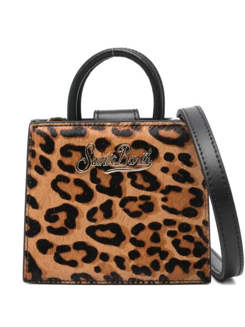 MC2 Saint Barth mini Shop leopard-print tote bag - Black - zdjęcie produktu nr 1