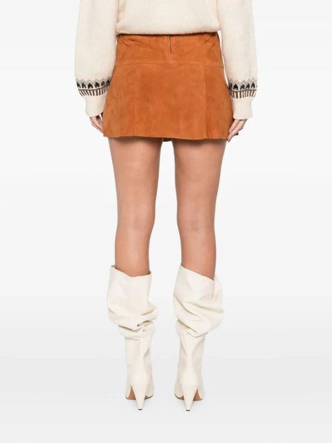 ISABEL MARANT Dilara panelled skirt - Brown