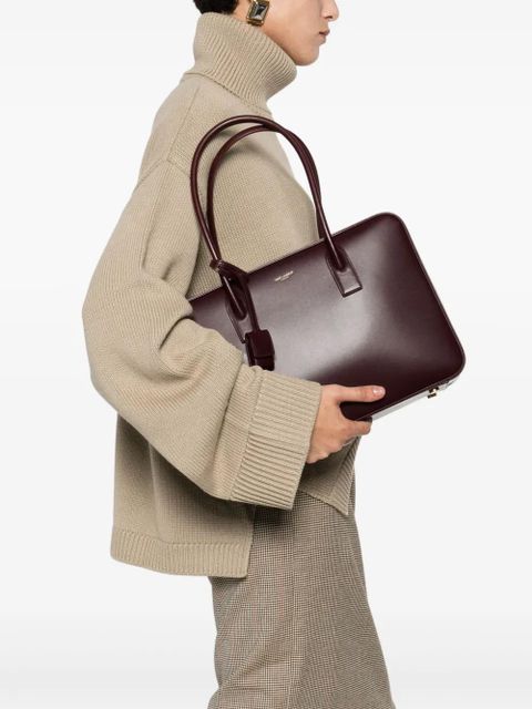 Saint Laurent logo-print tote bag - Red - zdjęcie produktu nr 2