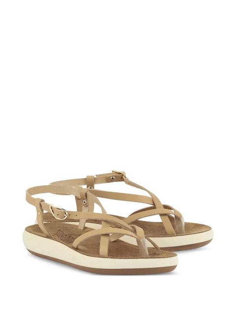 Ancient Greek Sandals leather crisscross sandals - Neutrals