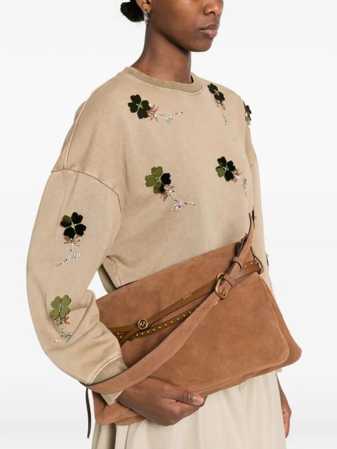 PINKO studded-strap logo-details shoulder bag - Brown - zdjęcie produktu nr 2