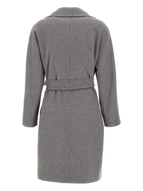 Max Mara Astro belted double-breasted coat - Grey