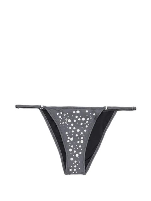Gimaguas Gaia crystal-embellished bikini bottoms - Grey - zdjęcie produktu nr 1