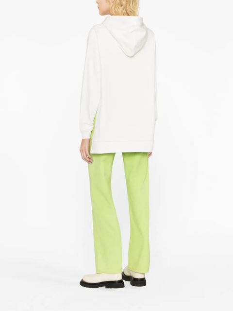 Marni logo-print cotton hoodie - White