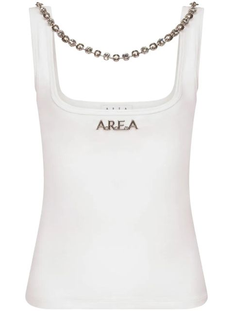 AREA logo-plaque tank top - White - zdjęcie produktu nr 1