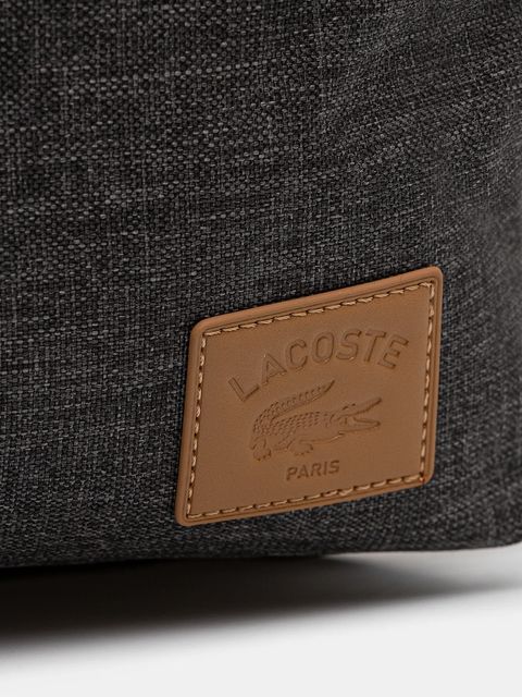Lacoste plecak kolor szary duży gładki NU5179ZU