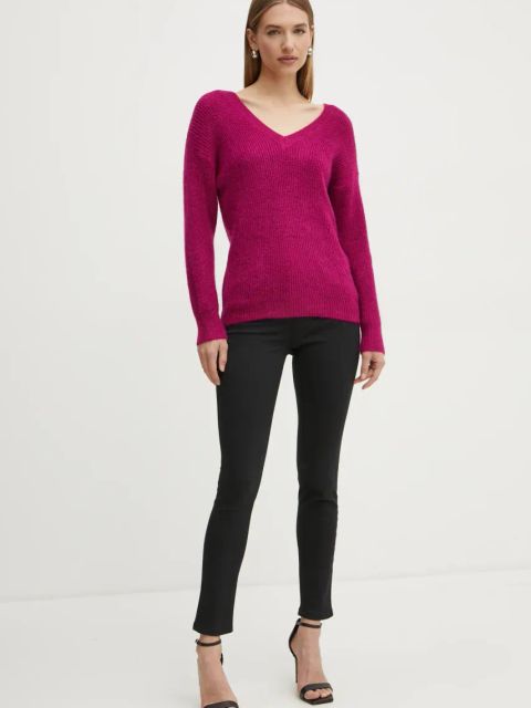 Morgan sweter z domieszką wełny MATILD3 damski kolor różowy MATILD3