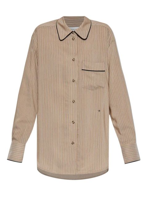 Victoria Beckham stripe pajama shirt - Neutrals - zdjęcie produktu nr 1