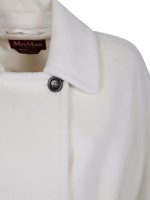 Max Mara belted wool coat - White