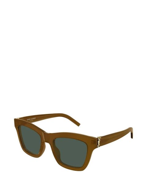Saint Laurent Eyewear Cassandre-detail sunglasses - Brown - zdjęcie produktu nr 2