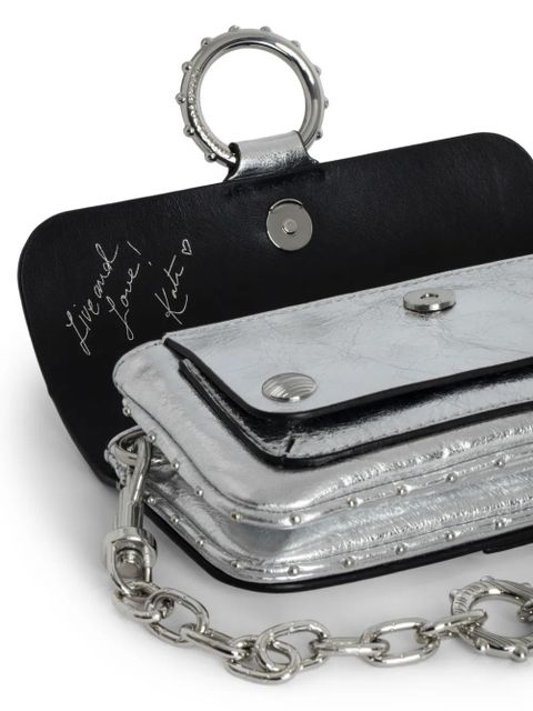 Zadig&Voltaire metallic leather crossbody bag - Silver - zdjęcie produktu nr 2