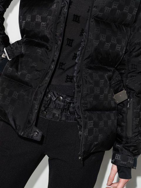 MISBHV monogram-print puffer jacket - Black
