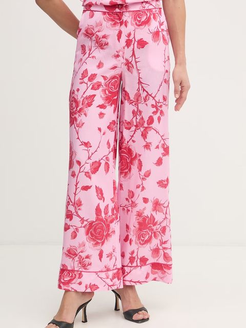 Fracomina spodnie damskie z dodatkiem lnu - zdjęcie produktu nr 2