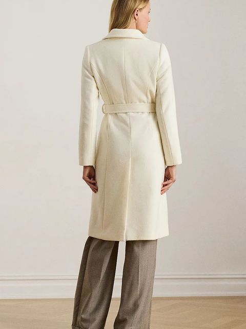 Lauren Ralph Lauren płaszcz wełniany kolor beżowy przejściowy 297962169 - zdjęcie produktu nr 2