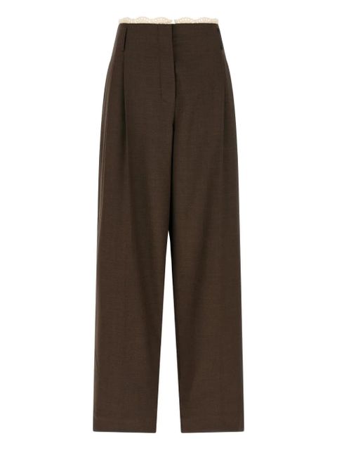 Magda Butrym waistband-detail trousers - Brown - zdjęcie produktu nr 1
