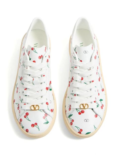 Valentino Garavani Royco Cherryfic-print sneakers - White