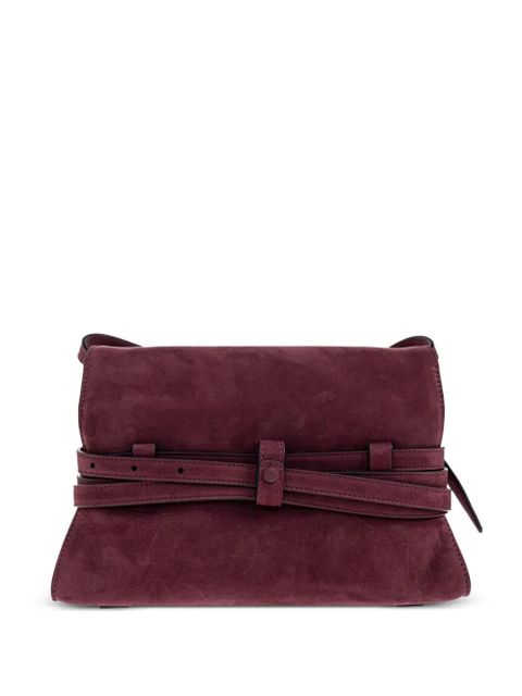 Moschino belted suede cross body bag - Purple - zdjęcie produktu nr 1