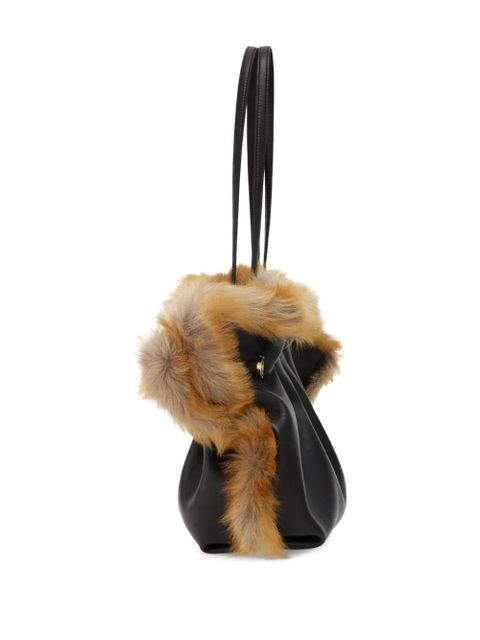 Ferragamo medium Soft calfskin-trimmed shoulder bag - Brown - zdjęcie produktu nr 2