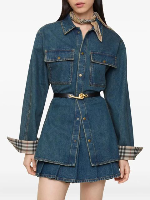 Burberry press-stud denim shirt - Blue - zdjęcie produktu nr 2