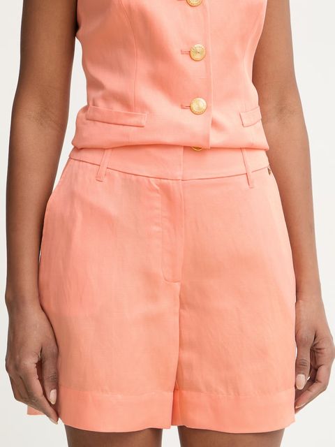 Marciano by Guess szorty eleganckie damskie z dodatkiem lnu JANE - zdjęcie produktu nr 1