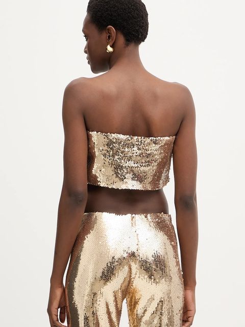 Haveone top damska kolor złoty gładka RGE-P059