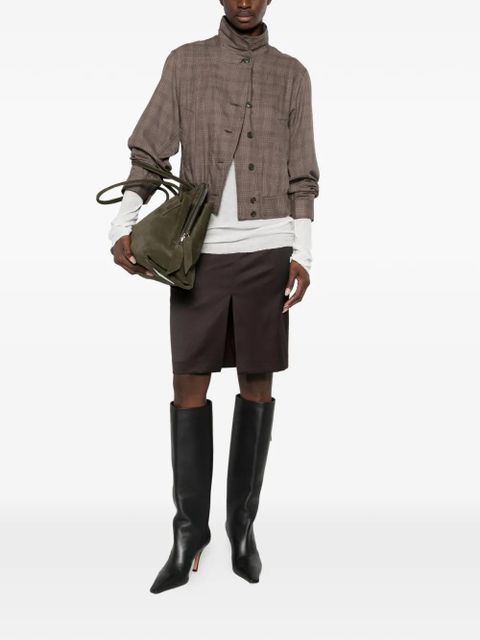 OUR LEGACY slit knee siren skirt - Purple - zdjęcie produktu nr 2