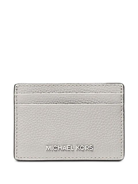 Michael Kors logo-plaque card holder - Grey - zdjęcie produktu nr 1