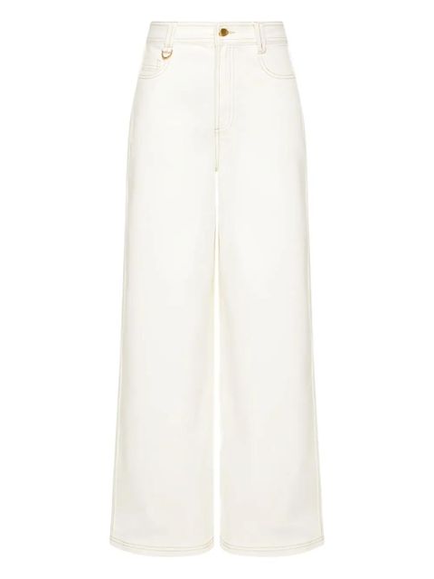 Aje Wavebreak topstitch jeans - White - zdjęcie produktu nr 1