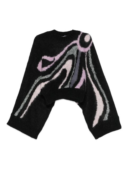 PUCCI Aline graphic-print crew-neck sweater - Black - zdjęcie produktu nr 1
