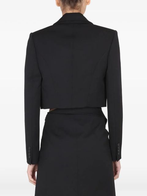 Alexander McQueen cropped blazer - Black