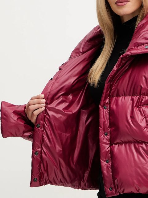 MMC STUDIO kurtka puchowa PL damska kolor czerwony zimowa RAFO
