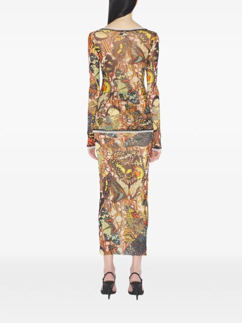 Jean Paul Gaultier Papillon Jaune lacing top - Neutrals - zdjęcie produktu nr 2