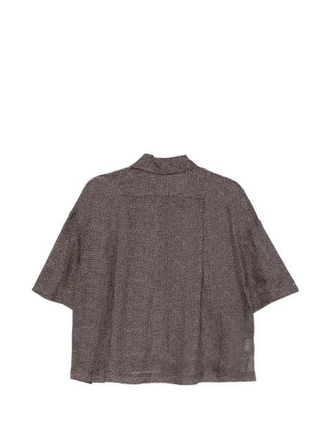 Alysi polka-dot polo top - Brown - zdjęcie produktu nr 2