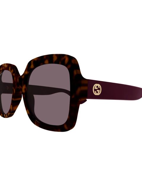 Gucci Eyewear oversize-frame sunglasses - Brown